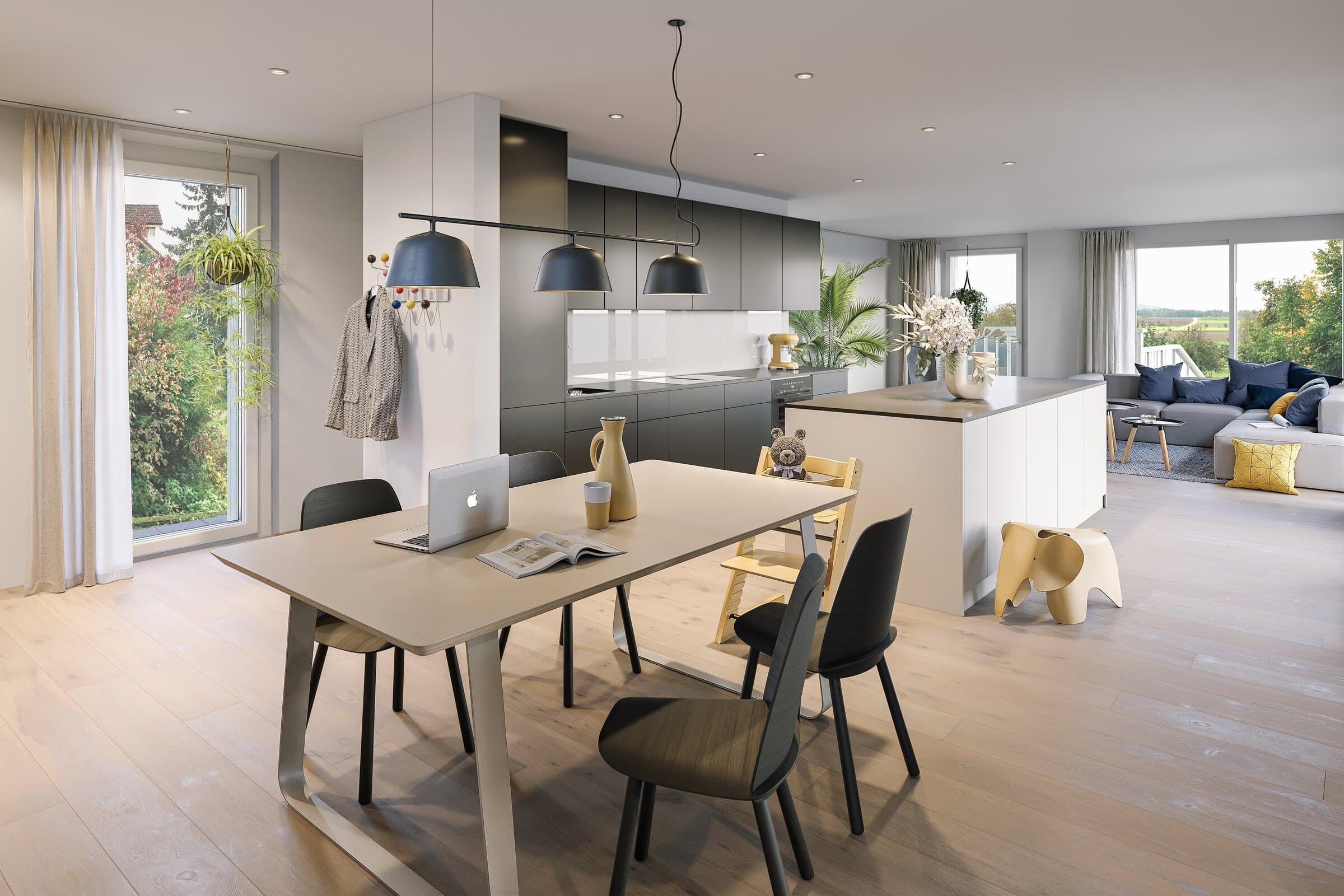 Neubauprojekt Naturblick Dörflingen: Innenperspektive Einfamilienhaus