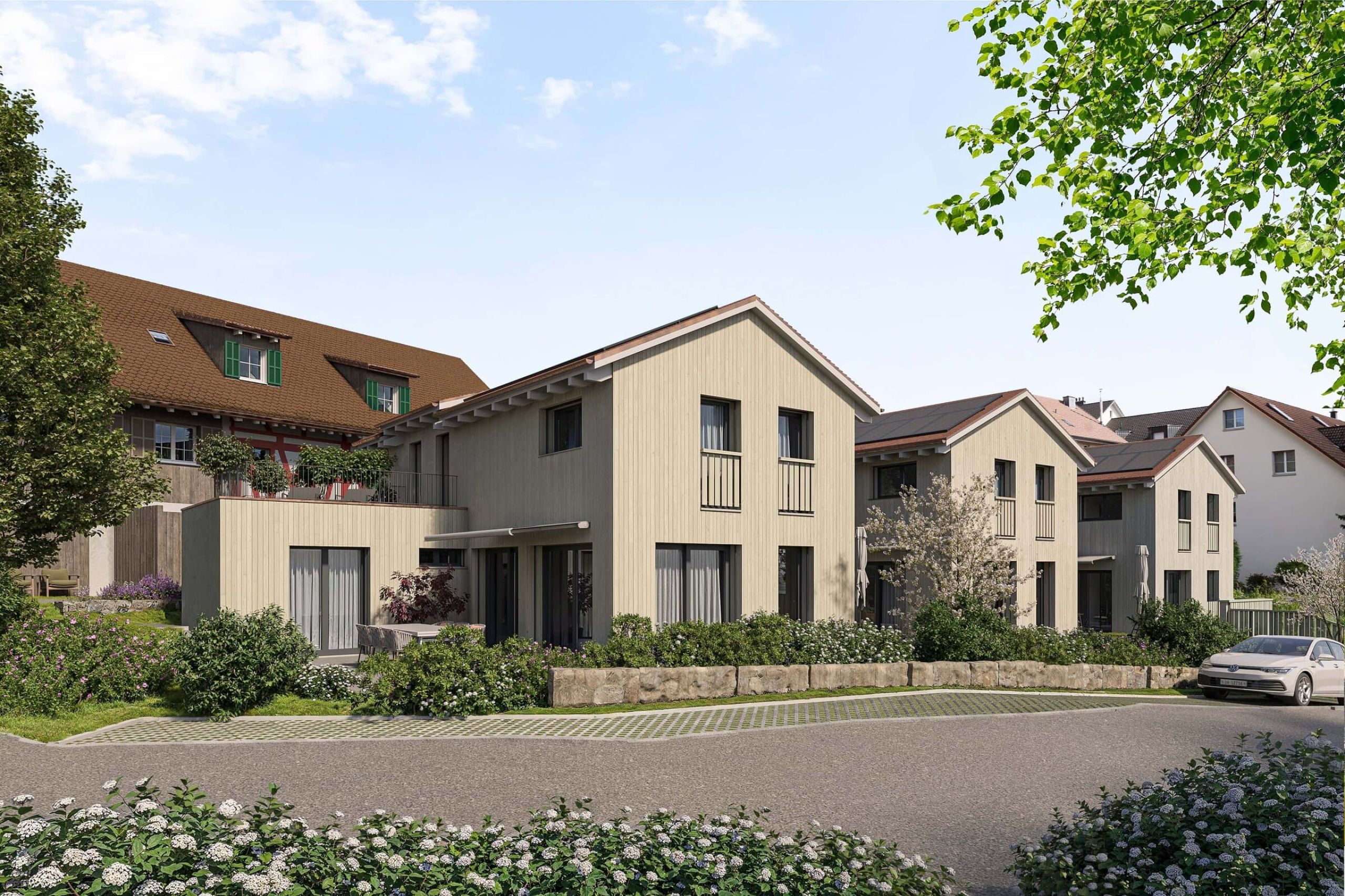 Naturblick Dörflingen, Ansicht Einfamilienhäuser